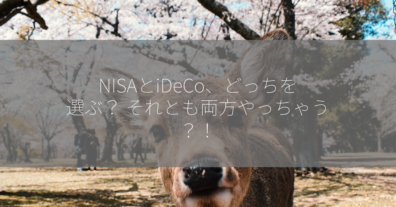 NISAとiDeCo、どっちを選ぶ？ それとも両方やっちゃう？！